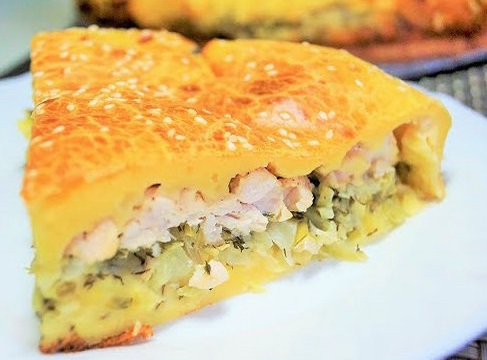 ПИРОГ С КАПУСТОЙ И КУРИЦЕЙ
